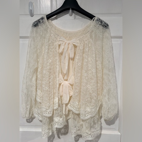 Free People Goldie Knit Top | Color: Tofu | size: S - Picture 3 of 8